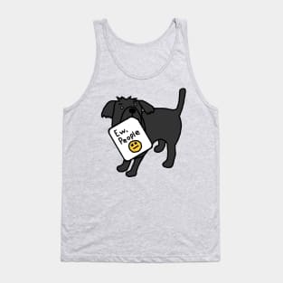 Cute Dog Says Ew People Tank Top